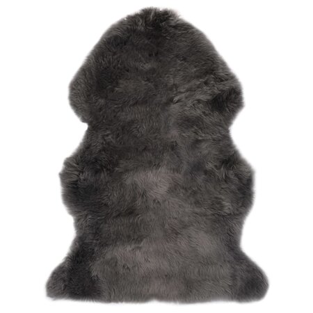 vidaXL Tapis en peau de mouton 60 x 90 cm Gris clair