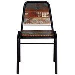 vidaXL Chaises à manger lot de 4 bois de récupération solide