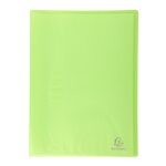 Protège-documents polypropylène semi-rigide 24 x 32 cm - 20 vues  - vert lime