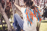 Sach 100 Plumes D'Indien Couleurs Assorties