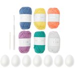 Kit Oeufs de Pâques flashy en crochet Ricorumi
