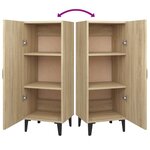 vidaXL Buffet Chêne sonoma 34 5x34x90 cm Bois d'ingénierie