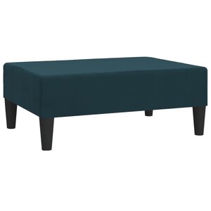 vidaXL Repose-pied Bleu 78x56x32 cm Velours