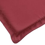 vidaXL Coussin de chaise de terrasse rouge bordeaux (75+105)x50x3 cm
