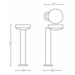 Philips mygarden borne lumineuse à led cockatoo acier inox 1649347p0