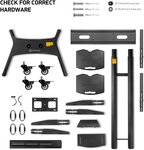 Onkron ts1881 blk support tv sur piedà  roulettes pour des téléviseurs de 50 à 86 pouces noir