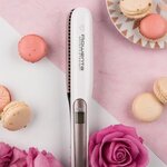 Rowenta sf7510f0 rowenta sf7510f0 lisseur brush&straight - contrôle de la température - temps de chauffe rapide métal rose et blanc