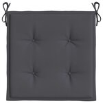 vidaXL Coussins de chaise de jardin 2 Pièces anthracite 50x50x3 cm