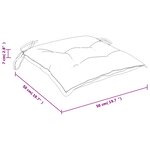 vidaXL Coussins de chaise 4 Pièces carreaux noir 50x50x7 cm tissu oxford