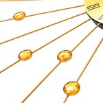 vidaXL Horloge murale Métal 70 cm Doré