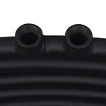vidaXL Sèche-serviettes eau chaude à rails incurvés noir 500 x 764 mm