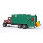 BRUDER - 2812 - Camion poubelle MACK avec 2 poubelles - 69 cms
