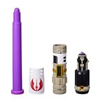 STAR WARS - Lightsaber Forge - Sabre laser de Mace Windu a lame violette extensible - jouet de déguisement - des 4 ans