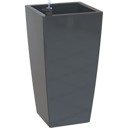 ARTEVASI - Pot pisa auto-arrosage 60cm anthracite 33 x 33 x h61 cm - 4,42l