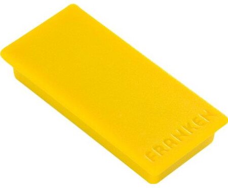 Paquet de 10 Aimants rectangulaire 50 x 23 mm Jaune FRANKEN