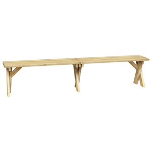 vidaXL Banc de jardin 220 cm Bois de pin imprégné