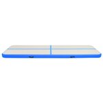 vidaXL Tapis gonflable de gymnastique avec pompe 700x100x20cm PVC Bleu