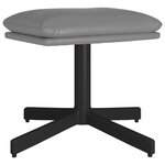 vidaXL Repose-pied Gris anthracite 60x60x36 cm Similicuir