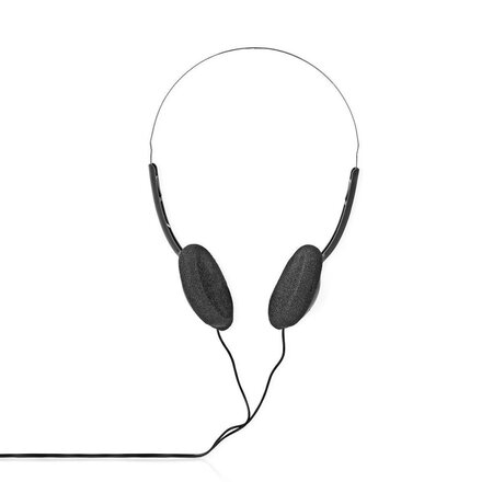 Casque d'Écoute Filaire | Câble Rond de 6,0 m | Supra-Auriculaire | Noir