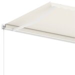 vidaXL Auvent manuel rétractable sur pied 600x300 cm Crème
