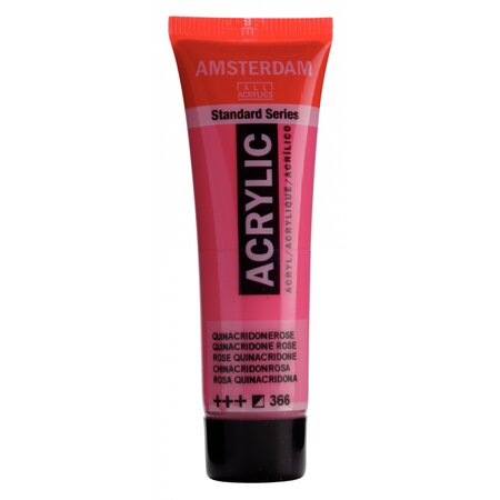 Peinture acrylique en tube rose quina 20ml - amsterdam