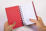 Jardin fleuri - Carnet A6 fleurs jaunes et rouges
