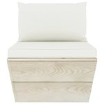 vidaXL Salon de jardin palette 10 Pièces avec coussins Épicéa imprégné