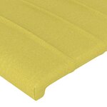 vidaXL Tête de lit à LED Vert 80x5x78/88 cm Tissu