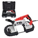 vidaXL Scie à ruban avec mallette portable Acier