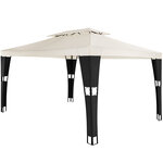Tectake Tonnelle Mona 3x4m - noir/crème