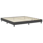 vidaXL Sommier tapissier Gris foncé Tissu 200x200 cm