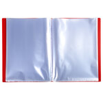 Protège-documents En Polypropylène 5/10e Opak Pochettes Cristal 120 Vues - A4 - Rouge - X 8 - Exacompta