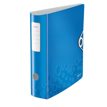 Classeur à levier 180° active wow a4  polypropylène  dos 80 mm capacité 600 feuilles - bleu