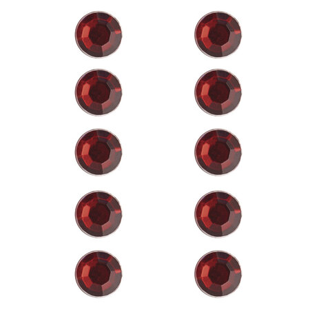 Strass autocollante Rouge 5mm 80 pièc.