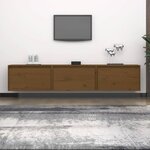 vidaXL Meubles TV 3 Pièces Marron miel Bois massif de pin