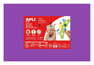 Mousse EVA thermoformable 40x60 cm Violet 5 feuil.