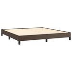 vidaXL Cadre de lit Marron 180x200 cm Similicuir
