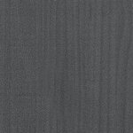 vidaXL Table de chevet Gris 40x31x40 cm Bois de pin massif