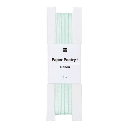 Ruban de satin menthe 3 m