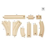 Brio World Coffret Evolution Intermédiaire -16 Rails - Accessoire pour circuit de train en bois - Ravensburger - Des 3 ans - 33402