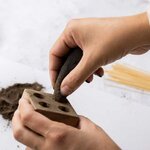 DIY encens - Moule en bois pour 4 cônes + Poudre Cœur de Myrrhe
