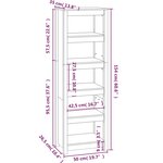 vidaXL Bibliothèque 50x35x154 cm Bois de pin massif