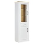 Vitrine avec compartiments blanc