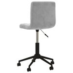 vidaXL Chaises pivotantes à manger lot de 4 gris clair velours