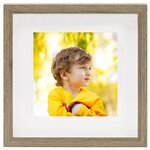vidaXL Cadres photo 3D 3 Pièces Bois foncé 28x28 cm pour photos 20x20 cm