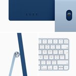 Apple - 24 iMac Retina 4,5K (2021) - Puce Apple M1 - RAM 8Go - Stockage 256Go - GPU 8 coeurs - 2 Ports USB 3 - Bleu