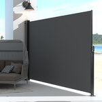 Paravent extérieur rétractable phoenix gris  300 x 180 cm