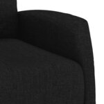 vidaXL Fauteuil de massage Noir Tissu