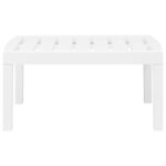 vidaXL Salon de jardin 3 Pièces plastique blanc