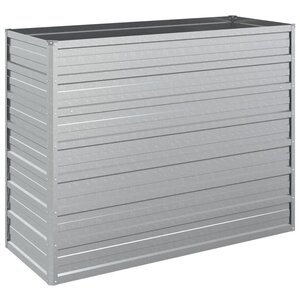 vidaXL Lit surélevé de jardin 100x40x77 cm Acier galvanisé Argenté